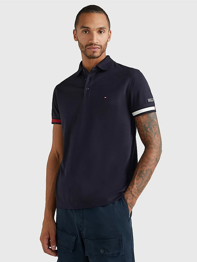 mineral tuberkulose rent Tommy Hilfiger Contrast Cuff Slim Fit Jersey Polo Desert Sky – Fitzgerald's  Menswear